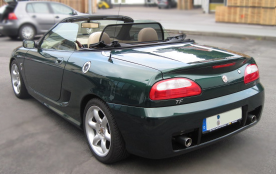 MG TF hinten links offen