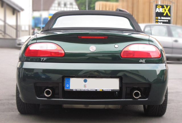 MG TF hinten