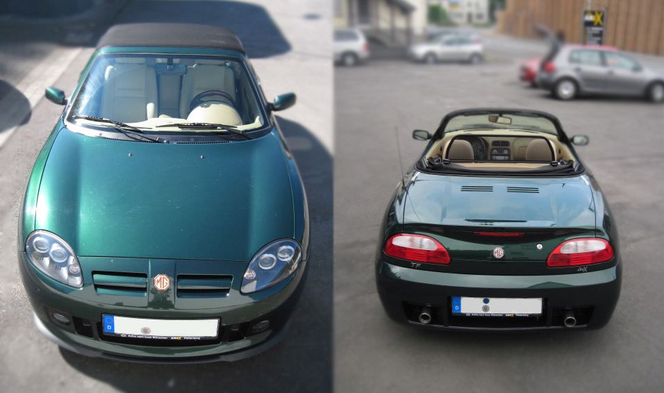 MG TF vorne und hinten